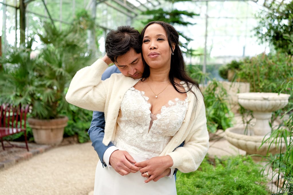 Photo de couple, mariage au Parc Pierre Pitois à La Chapelle-Saint-Luc (10600)
